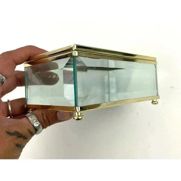 VTG Bird Birdhouse Stained Glass Trinket Box Joan Baker Designs 1994 - Picture 16 of 16